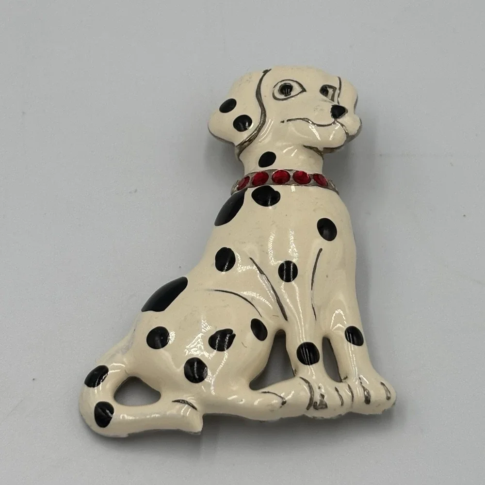 Vintage Dalmatian‎ Dog Brooch by Kerissa